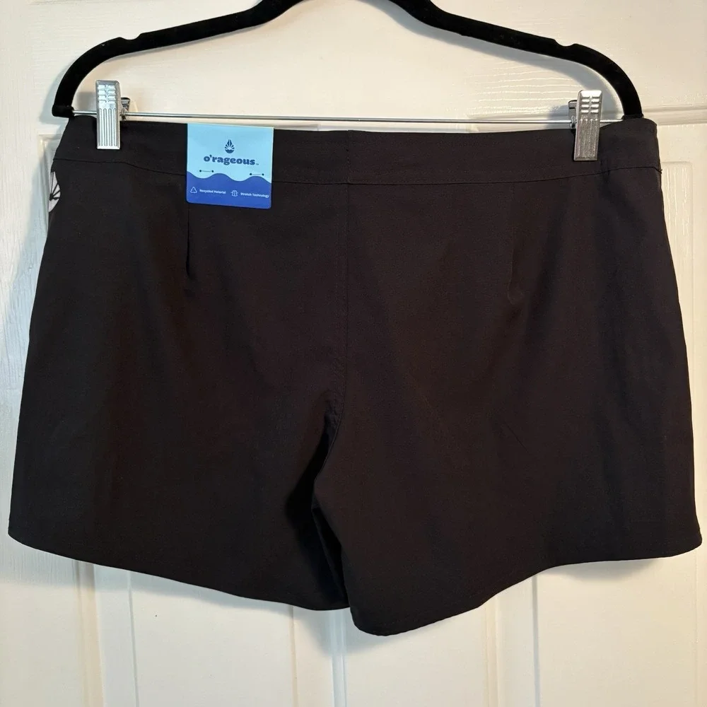 O'Rageous Juniors Swim Solid True‎ Board Short Caviar- Size L